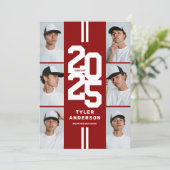 Grand Foto Collage Graduation Party Einladung (Stehend Vorderseite)