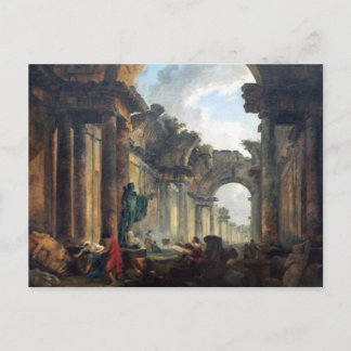 Grand Gallery of the Louvre in Ruins - 1796 Postkarte