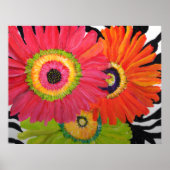 Grand Gerber Daisies Print Poster (Vorne)