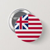 Grand Gewerkschaft USA erste Flagge Amerika Symbol Button (Vorne & Hinten)