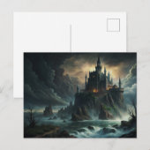 Grand Gothic Moon Castle Postkarte (Vorne/Hinten)