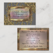 Grand Gray Fillmore Elegante Beruflich Visitenkarte (Vorne/Hinten)