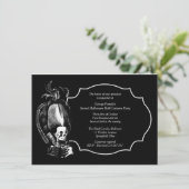 Grand Halloween Ball Masquerade Party Einladung (Stehend Vorderseite)