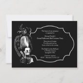 Grand Halloween Ball Masquerade Party Einladung (Vorderseite)