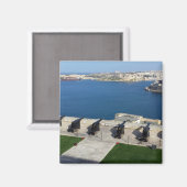 Grand Harbour in Malta Magnet (Vorderseite/Rückseite)