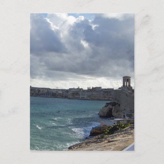 Grand Harbour, Valletta Postkarte (Vorderseite)