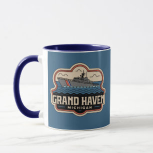 Grand Haven 70er Retro Michigan Vintag Tasse