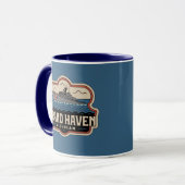Grand Haven 70er Retro Michigan Vintag Tasse (Vorderseite Links)
