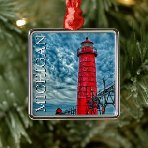 Grand Haven Leuchtturm Michigan Ornament Aus Metall