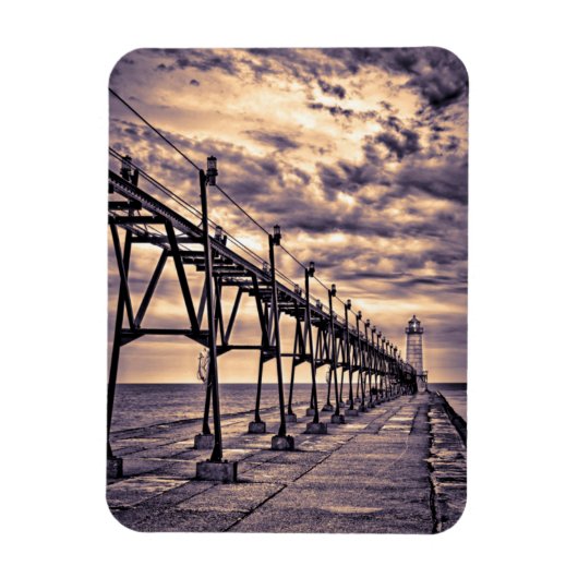 Grand Haven Leuchtturm und Pier, Grand Haven Magnet (Vertikal)