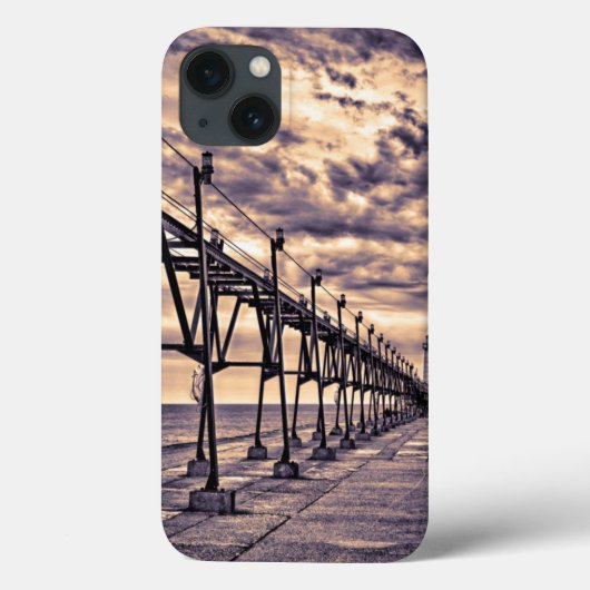 Grand Haven lighthouse and pier Case-Mate iPhone Hülle (Rückseite)