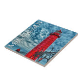 Grand Haven Lighthouse | Michigan Fliese (Seite)