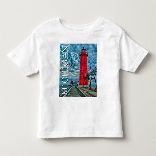 Grand Haven Lighthouse | Michigan Kleinkind T-shirt (Vorderseite)