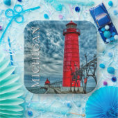 Grand Haven Lighthouse | Michigan Pappteller (Party)