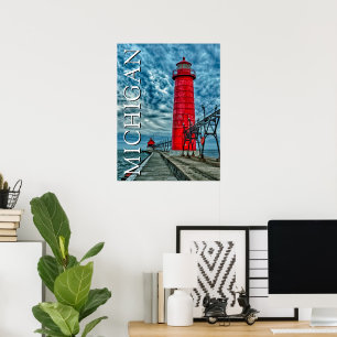 Grand Haven Lighthouse   Michigan Poster
