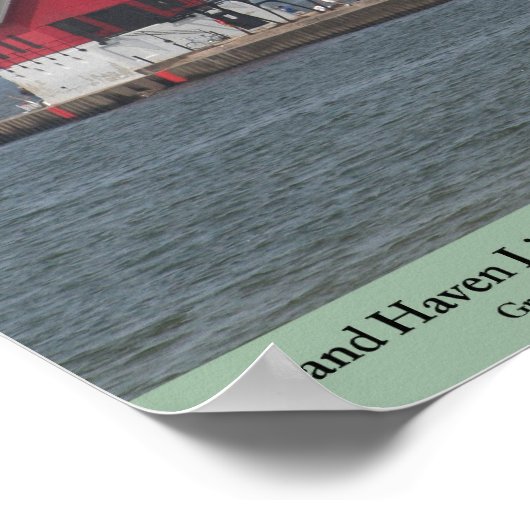 Grand Haven Lighthouse - Michigan Poster (Ecke)