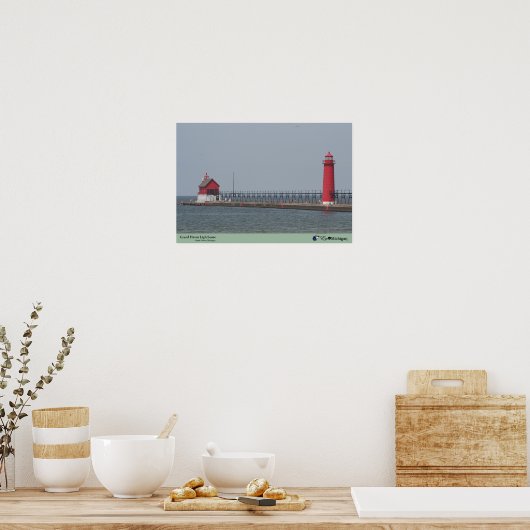 Grand Haven Lighthouse - Michigan Poster (Küche)