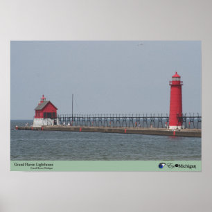 Grand Haven Lighthouse - Michigan Poster