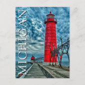 Grand Haven Lighthouse | Michigan Postkarte (Vorderseite)
