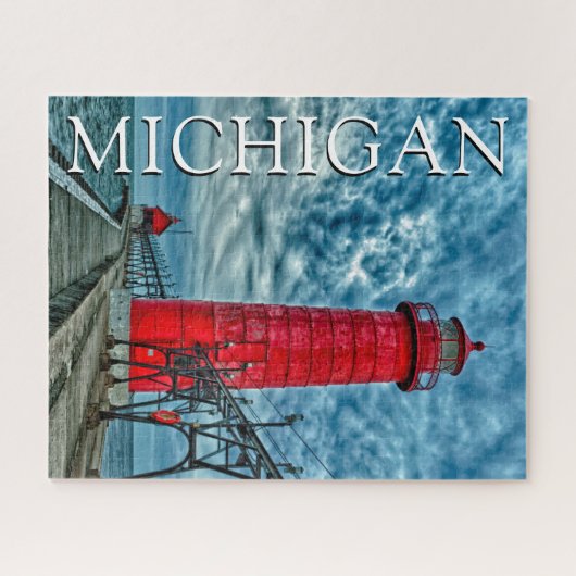 Grand Haven Lighthouse | Michigan Puzzle (Horizontal)