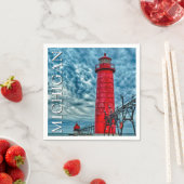Grand Haven Lighthouse | Michigan Serviette (Beispiel)
