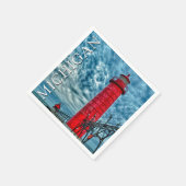 Grand Haven Lighthouse | Michigan Serviette (Ecke)