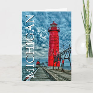 Grand Haven Lighthouse   Michigan   Vielen Dank Karte