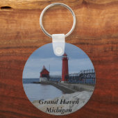 Grand Haven Lighthouses Schlüsselanhänger (Vorderseite)