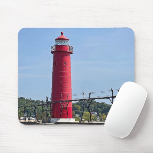 Grand Haven Michigan Lighthouse Mousepad (Mit Mouse)