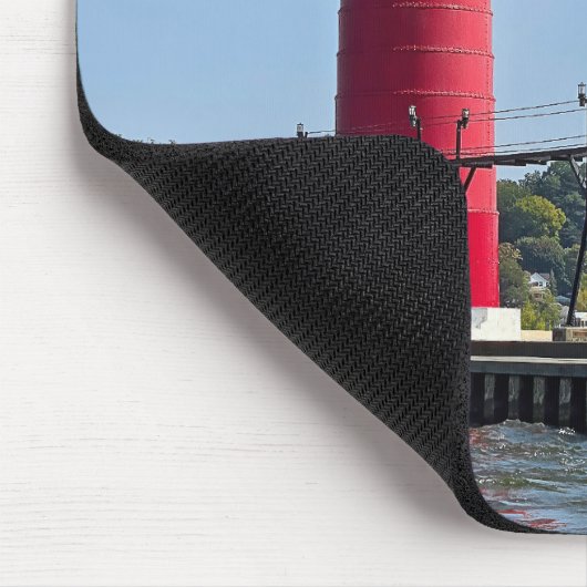 Grand Haven Michigan Lighthouse Mousepad (Ecke)