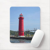Grand Haven Michigan Lighthouse Mousepad (Mit Mouse)