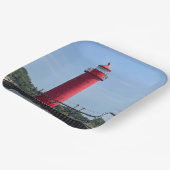 Grand Haven Michigan Lighthouse Pappteller (Gewinkelt)