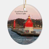 Grand Haven South Pierhead Lights DS Ornament (Links)