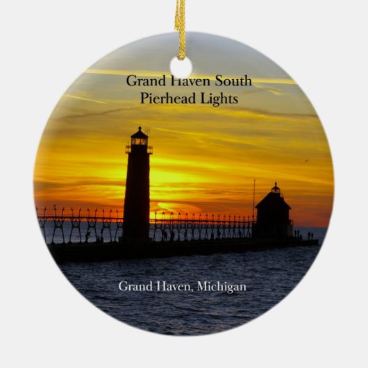 Grand Haven South Pierhead Lights DS Ornament (Hinten)