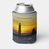 Grand Haven South Pierhead Lights kann kühler werd Dosenkühler (Kanne Rückseite)