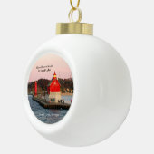 Grand Haven South Pierhead Lights-Ornament Keramik Kugel-Ornament (Rechts)