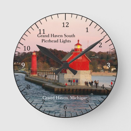 Grand Haven South Pierhead Lights Uhr (Vorderseite)