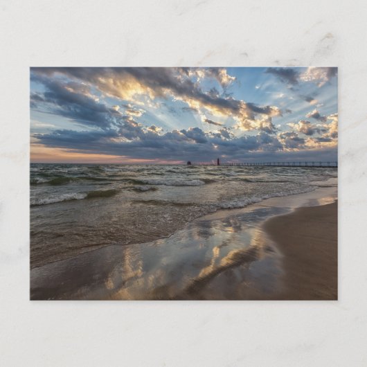 Grand Haven Staat Park Postkarte (Vorderseite)