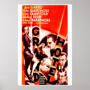 Grand Hotel 1932 Filmplakat Klassisches Hollywood Poster