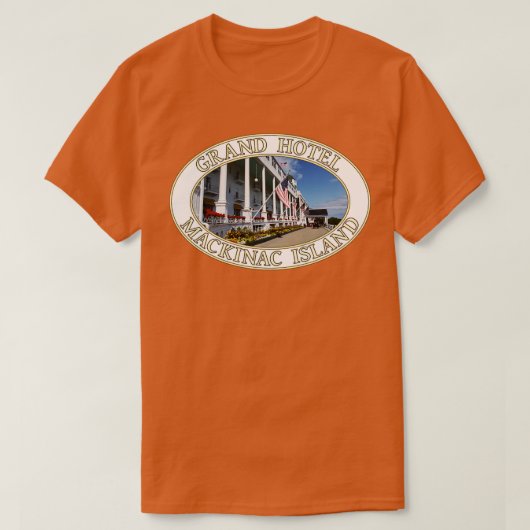 Grand Hotel auf der Insel Mackinac in Michigan T-Shirt (Design vorne)