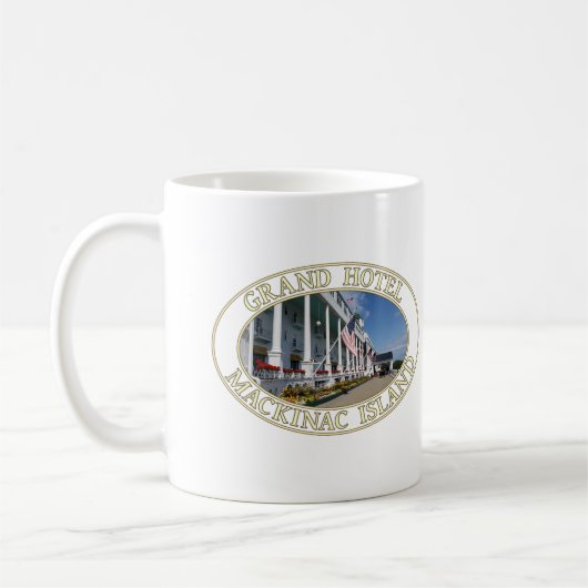 Grand Hotel auf der Insel Mackinac, Michigan Kaffeetasse (Links)