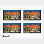 Grand Hotel Carezza Al Lago Rechteckige Aufkleber (Blatt)