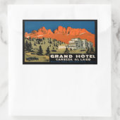 Grand Hotel Carezza Al Lago Rechteckige Aufkleber (Tasche)