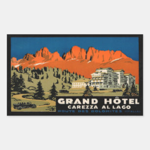 Grand Hotel Carezza Al Lago Rechteckige Aufkleber