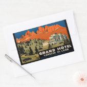 Grand Hotel Carezza Al Lago Reisegepäck Rechteckiger Aufkleber (Umschlag)