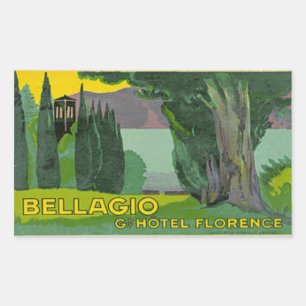 Grand Hotel Florenz  Rechteckiger Aufkleber