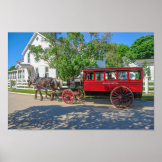 Grand Hotel-Kutsche, Mackinac Island, Michigan Poster