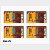 Grand Hotel Modern Bergano Italien Rechteckiger Aufkleber (Blatt)