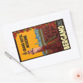 Grand Hotel Modern Bergano Italien Rechteckiger Aufkleber (Umschlag)