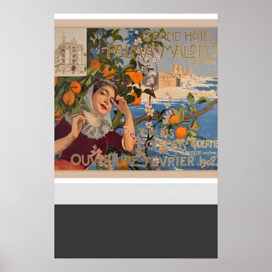 Grand Hotel Palma de Mallorca Balearic Islands Poster (Vorne)